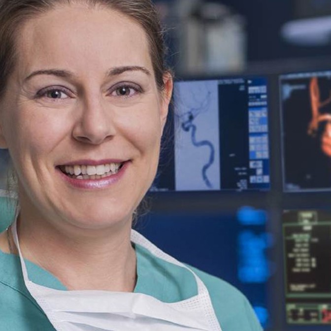 2021 Parker J. Palmer Courage to Teach Awardee Stacey Quintero Wolfe, MD, FAANS - associate professor and residency program director and director of neurointerventional surgery at Wake Forest School of Medicine